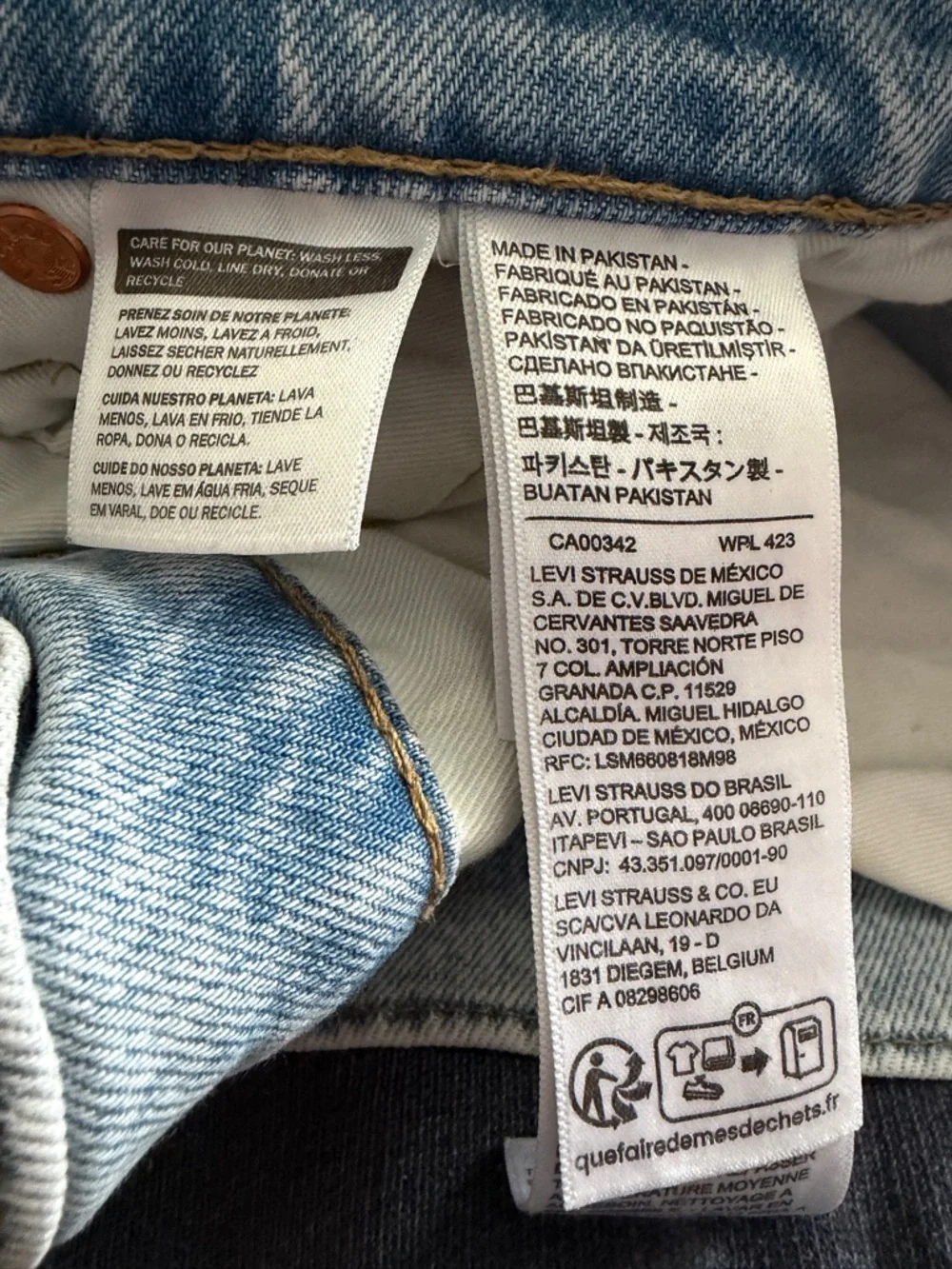 Levi's Light Blue Slim Straight Jeans 32x30